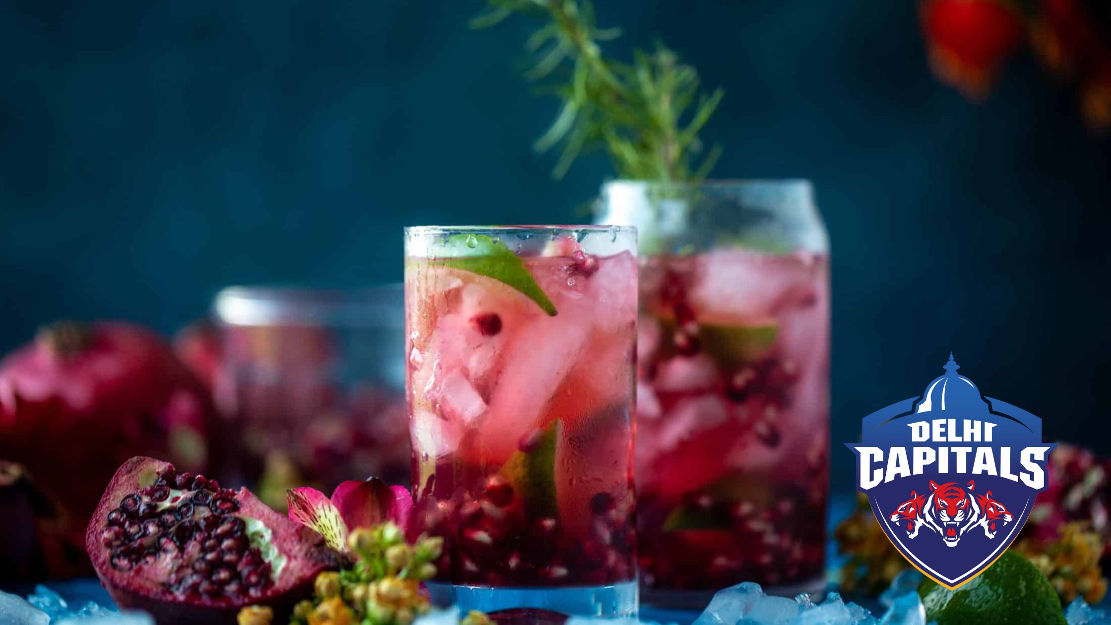 Gin and pomegranate tonic